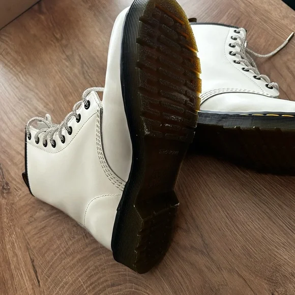 Dr. Martens White Lace Up Boots - Picture 8 of 8